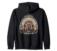La consapevolezza del Parkinson Boho Rainbow Combattiamo Insieme Felpa con Cappuccio