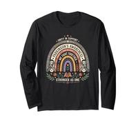 La consapevolezza del Parkinson Boho Rainbow Combattiamo Insieme Maglia a Manica