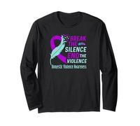 La consapevolezza della violenza Domestica Rompere Il Silenzio Fine della violenza Maglia a Manica