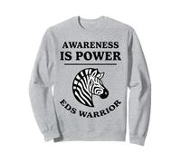 La consapevolezza è potere EDS Warrior Zebra Design Ehlers-Danlos Felpa