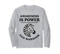 La consapevolezza è potere EDS Warrior Zebra Design Ehlers-Danlos Maglia a Manica
