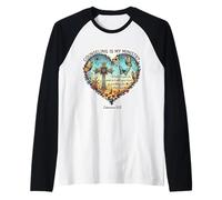La consulenza Cristiana è Il Mio Ministero biblico Floreale Maglia con Maniche Raglan