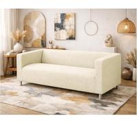 La copertura di ricambio in cotone resistente per divano Loveseat è | Klippan - Fodera di ricambio per divano, in cotone resistente, colore: beige