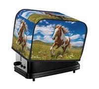 La copertura per tostapane Horses on the Prairie è adatta per 2 piccoli tostapane con ampi slot e viene fornita con una tasca per soddisfare diverse esigenze di cottura.