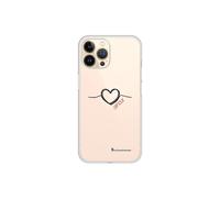 LA COQUE FRANCESE Coque 360 compatibile iPhone 13 Pro - Modello : Cuore Nero Amore