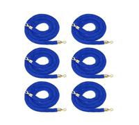 la corda di velluto, Corda con montanti in velluto for il controllo della folla rossa 80-400 cm 1-6 confezioni(6 Pack,250cm/98 in)