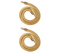 la corda di velluto, Corda di controllo della folla in velluto 2 pezzi multicolore 2-7 piedi(Beige,2ft/60cm)