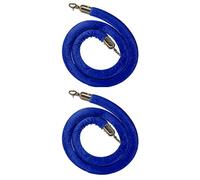 la corda di velluto, Corda di controllo della folla in velluto 2 pezzi multicolore 2-7 piedi(Blue,2ft/60cm)