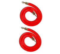 la corda di velluto, Corda di controllo della folla in velluto 2 pezzi multicolore 2-7 piedi(Red,5ft/155cm)