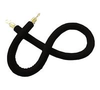 la corda di velluto, Corda for montanti in velluto con ganci for il controllo della folla, dimensioni multiple multicolori(Black,4ft/120cm)