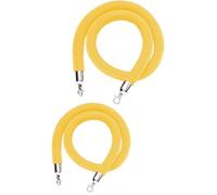 la corda di velluto, Corda for montanti retrattile da 2 pezzi con ganci in argento multicolore 1-2M(Yellow,1.5M)