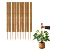 La Cordeline 10 tutori per piante rampicanti, 90 cm, supporto in cocco naturale, estensibile, per Monstera, piante da giardino