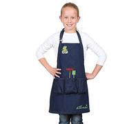 La Cordeline CJN45JEG Grembiule da giardinaggio per Bambino con mostrine/tasche misura 6/8 anni Cotone Blue Jeans H 56 x L 46 cm