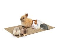 La cordeline Set di 2 tappeti lettiera Canapa Naturale, 25 x 40 cm, 1000 g/m², Fondo di Gabbia, per roditori, Conigli, Criceto, ECC