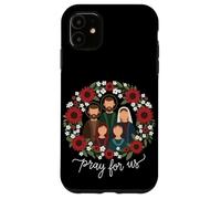 La corona dei santi cristiani cattolici prega per noi la fede Custodia per iPhone 11