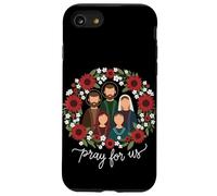 La corona dei santi cristiani cattolici prega per noi la fede Custodia per iPhone SE (2020) / 7/8