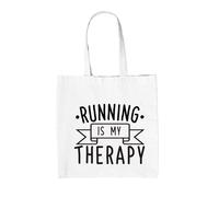 La Corsa È La Mia Terapia - Borsa In Tela - Maratona 10K 5K Mezza Corsa Amore