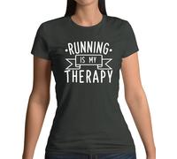 La Corsa È La Mia Terapia - Maglietta Donna - Maratona 10K 5K Mezza Corsa Amore