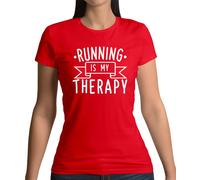 La Corsa È La Mia Terapia - Maglietta Donna - Maratona 10K 5K Mezza Corsa Amore