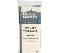 La Corvette Set di 3 Spugne Vegetali - 3 pz.