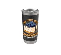 La cosa con Cheesecakes Dolci Goodies Lovers Cheesecake Bicchiere termico in acciaio inox doppia parete