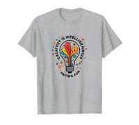 La creatività è intelligenza Divertirsi Ispirazione Maglietta, Uomo, Grigio Melange, 5XL
