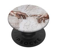 La creazione di Adamo di Michelangelo (1512) PopSockets PopGrip Adesivo
