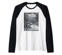 La creazione di Pesci e Uccelli di Gustave Dore (1868) Maglia con Maniche Raglan