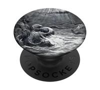 La creazione di pesci e uccelli di Gustave Dore (1868) PopSockets PopGrip Adesivo