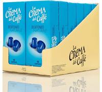 La Crema del Caffè Decaffeinato Naturale, 120 Cialde Compatibili Nespresso, Espresso Decaffeinato in Capsule Corposo ed Equilibrato con Note di Cioccolato e Spezie