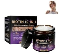La crema riparatrice 10 in 1 alla biotina è una crema viso premium riparatrice e lifting con ingredienti naturali, che elimina le imperfezioni e ripara la pelle, adatta a tutti i tipi di pelle.