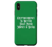 La criptovaluta è meglio delle criptovalute di carta Fiat Bank Money Custodia per iPhone XS Max