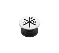 La Croce Chi-Rho - Simbolo Di Gesù Cristo - v2 vintage PopSockets PopGrip Adesivo