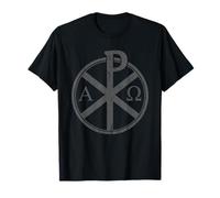 La Croce Chi-Rho - Simbolo di Gesù Cristo - v4 Vintage Maglietta