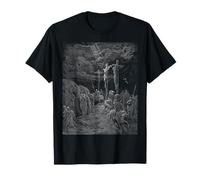 La crocifissione di Gesù Vintage Gustave Dore Arte biblica Maglietta