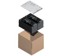 La croisee ds - Set di 4 cremoni pompiere a leva deesse 7014 - Finitura: nero RAL 9005 -