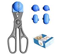 La Croquetera Multiuso Colore Blu- 4 stampi intercambiabili per impasti + Pack Vassoi conservazione-100% Spagnolo: Brevettato e Realizzato in Spagna, 1 utensile + 20 vassoi riutilizzabili