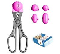 La Croquetera Multiuso Colore Rosa - 4 stampi intercambiabili per impasti + Pack Vassoi conservazione-100% Spagnolo: Brevettato e Realizzato in Spagna, 1 utensile + 20 vassoi riutilizzabili