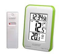 La Crosse Technology WS6810W-GREEN - Stazione di Temperatura per Interni/Esterni, Colore: Verde/Bianco