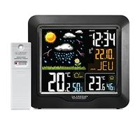 La Crosse Technology - WS6820 Stazione Meteo Radio-pilotata con Cran LCD Colorato - Nero
