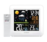 La Crosse Technology - WS6820 Stazione Meteo radiocontrollato con display LCD colorato - Bianco