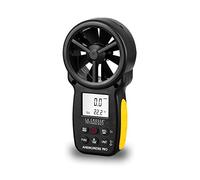 La Crosse Technology - WS9501 Anemometro manuale digitale e connessione computer - Nero/Giallo