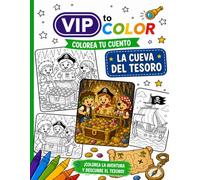 La Cueva del Tesoro: Cuento para colorear