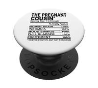 La cugina incinta divertente cugini uomini donne riunione di famiglia PopSockets PopGrip Adesivo