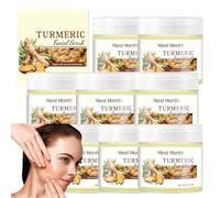 La curcuma esfoliante per il viso, peeling per il corpo, chiarisce i punti neri, migliora le macchie scure, rimuove delicatamente lo sporco, la carnagione dall'aspetto chiaro, per viso e corpo (8
