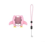 La custodia in silicone per Tamagotchi Paradise Console offre un assorbimento costante degli urti e l'esclusione della polvere e l'integrazione con cordino senza cuciture (rosa)