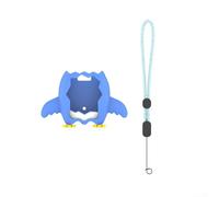 La custodia in silicone per Tamagotchi Paradise Console offre un assorbimento costante degli urti e l'esclusione della polvere e l'integrazione del cordino senza cuciture (blu)