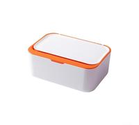 La custodia per salviette umidificate con coperchio mantiene le forniture della tua famiglia organizzate e facilmente accessibili (arancione)