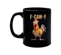 La Da Caffè - Decorazione Divertente Per Tutte Le Stagioni,per Acqua in Ceramica con Motivo del Gallo,per Acqua Birra Cioccolato Tè Casa Campeggio Dormitorio Hotel Appartamento