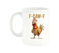 La Da Caffè - Design Per Tutte Le Stagioni 350 Ml | per Acqua in Ceramica con Motivo del Gallo - per Acqua Birra Cioccolato Tè Casa Campeggio Dormitorio Hotel Appartamento